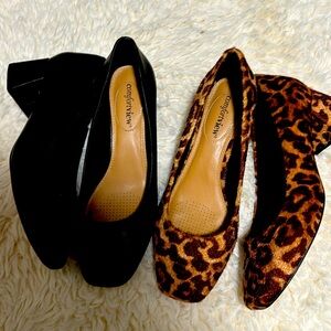 Bundle** Comfortview square toe 2inch heels